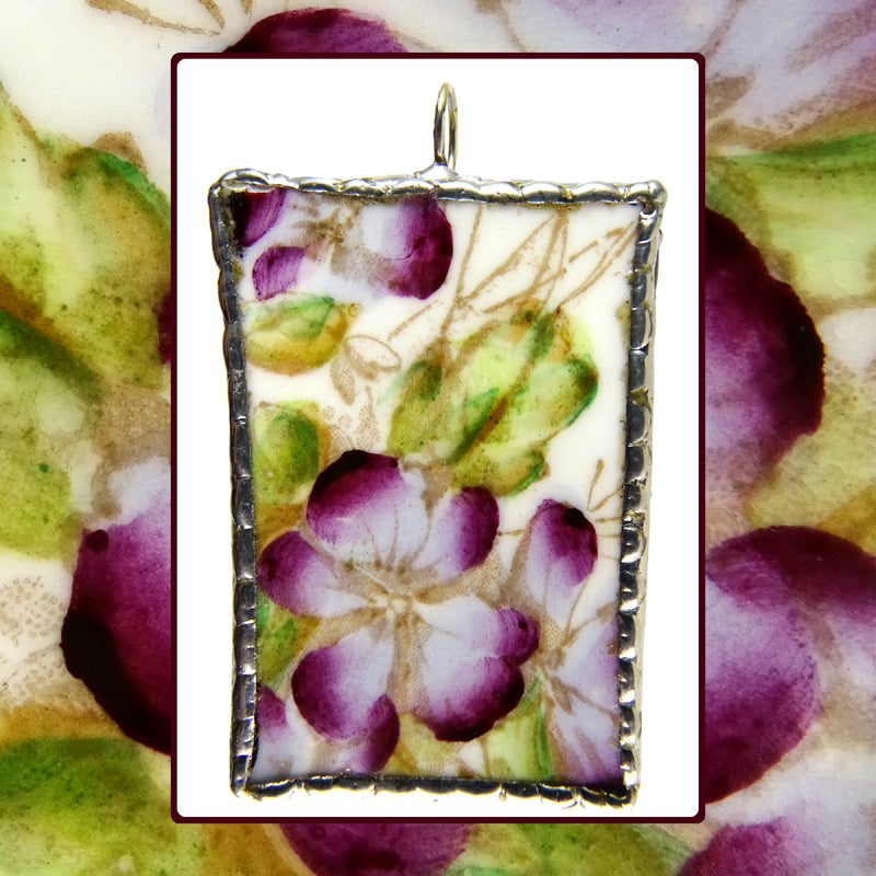 NEW! English Chinaware Chip Pendants: Handmade in Italy