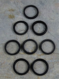 Large Glass Rings - Matte Black