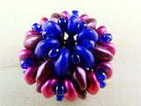 Duo Lantern Beads - Hand-Woven, Beaded-Bead Pairs for Earrings