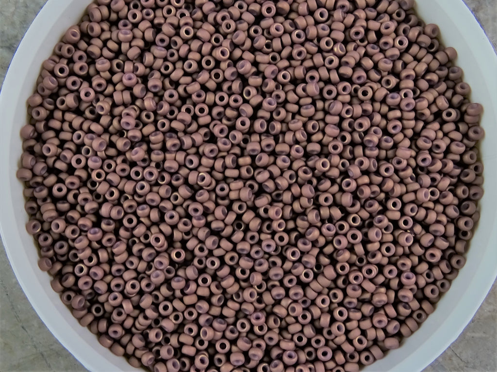 Matte Opaque Dusty Mauve 11/0