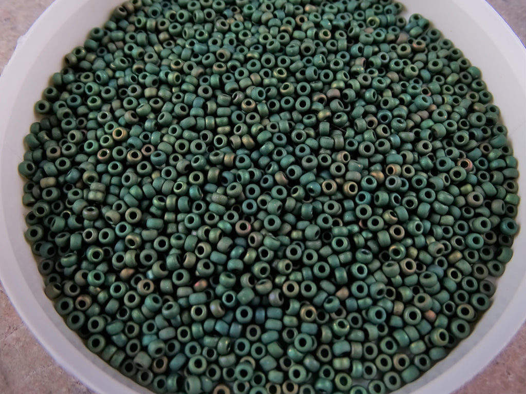 Matte Metallic Sage Luster, 11/0