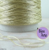 1-Millimeter Wire Mesh Ribbon: 30 Meter, 3-Color Spool, Ant. Gold, Copper, Pale Gold