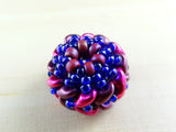 Duo Vertebrae Beads - Hand-Woven, Beaded-Bead Pairs for Earrings