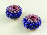 Duo Vertebrae Beads - Hand-Woven, Beaded-Bead Pairs for Earrings