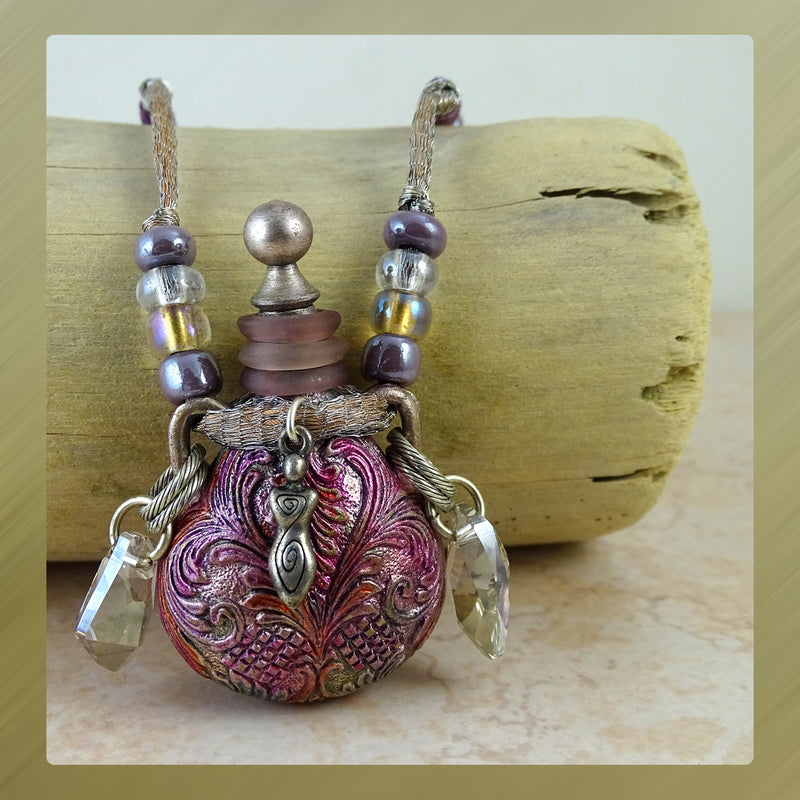 Violet Night “Tincture Vessel” Necklace