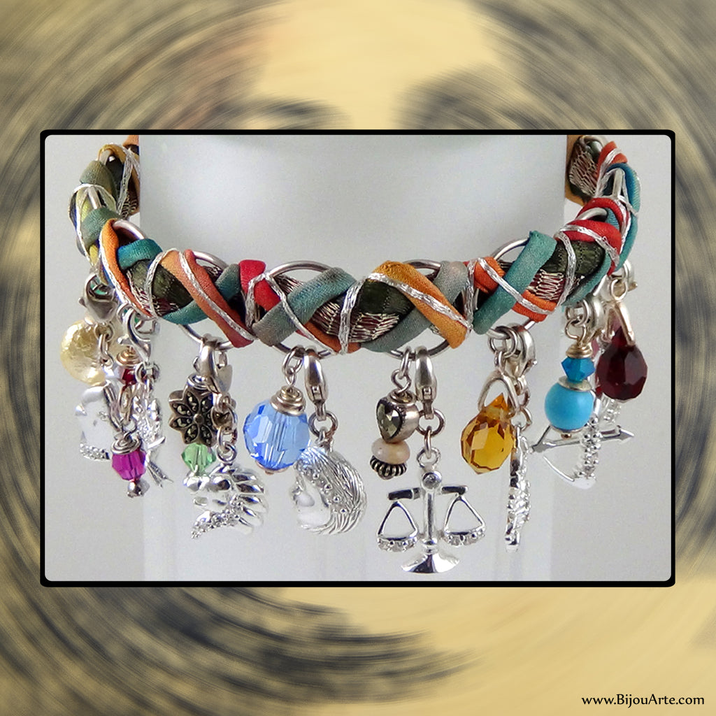 Sterling Silver Astrological Charms: Full Zodiac Charm Bracelet