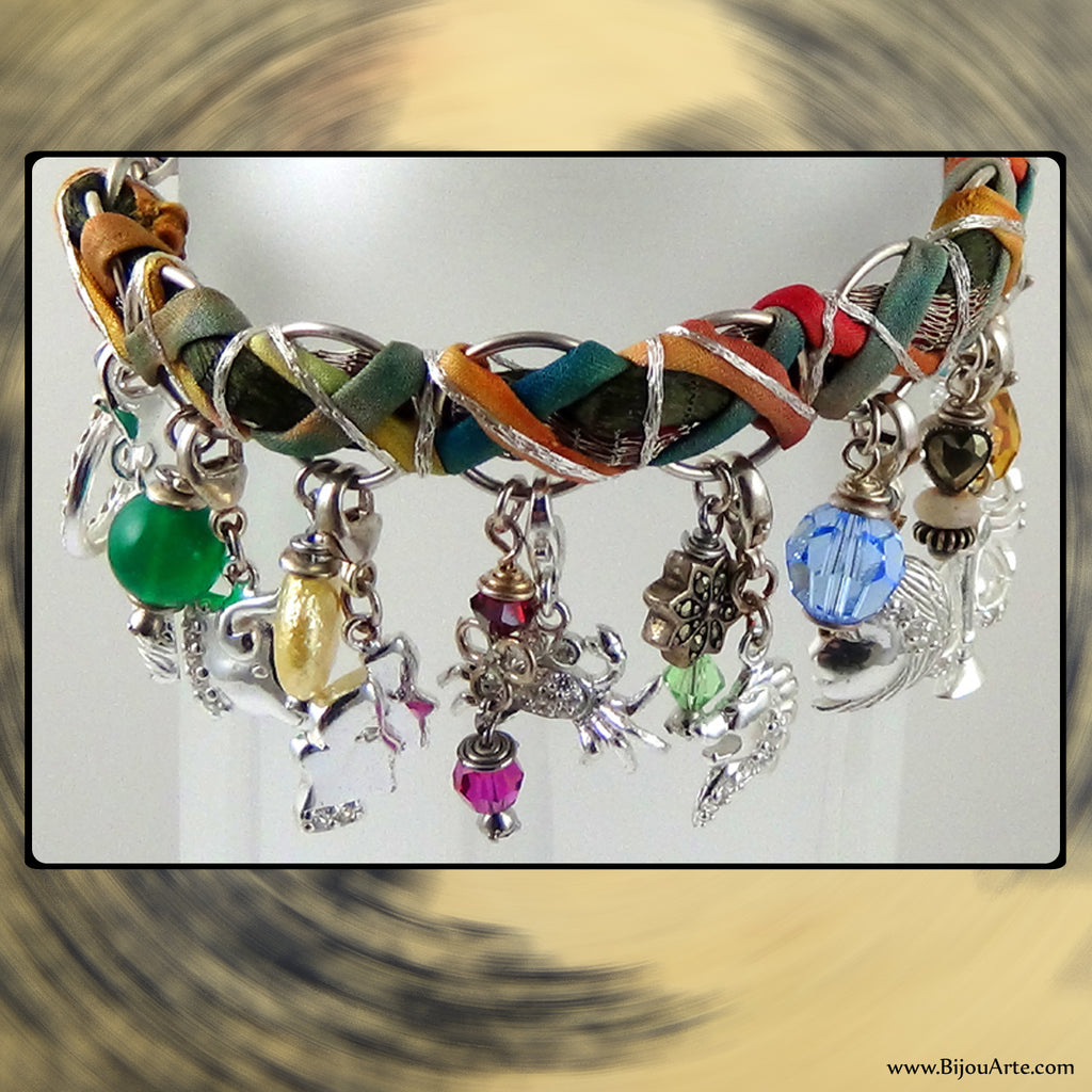 Sterling Silver Astrological Charms: Full Zodiac Charm Bracelet