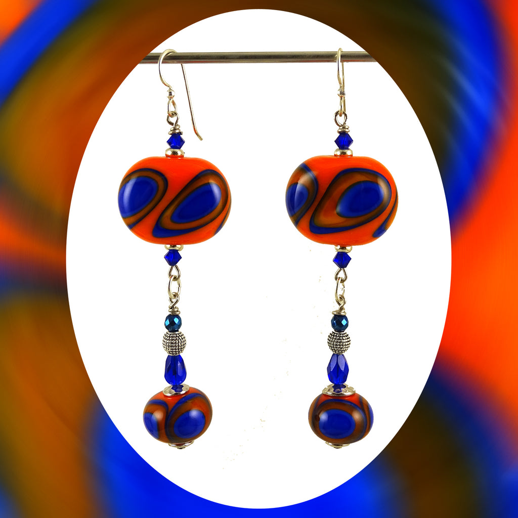 Earrings Featuring Our Own Handmade Beads