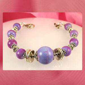 Beaded Bracelet w/ Our Own Handmade Glass Beads