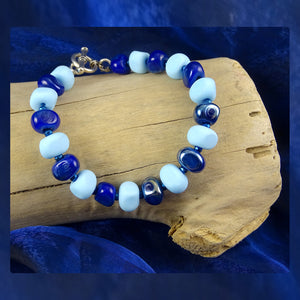 Beaded Bracelet w/ Our Own Handmade Glass Beads