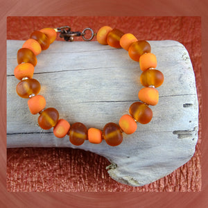 Beaded Bracelet w/ Our Own Handmade Glass Beads