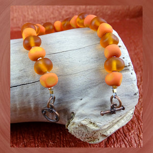 Beaded Bracelet w/ Our Own Handmade Glass Beads