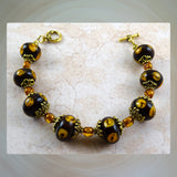 Beaded Bracelet w/ Our Own Handmade Glass Beads