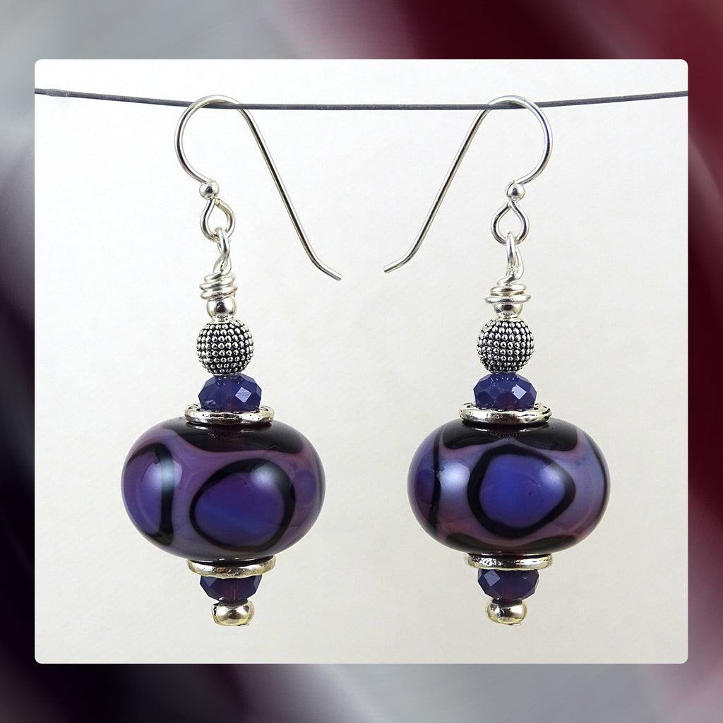Earrings Featuring Our Own Handmade Beads & Sterling Silver Ear-wires