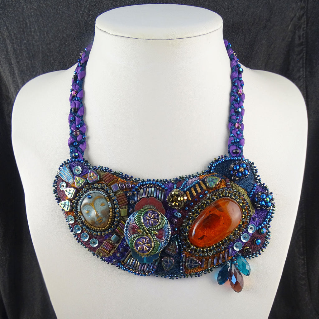 The Big Bang Necklace: Handmade / Hand-Embroidered