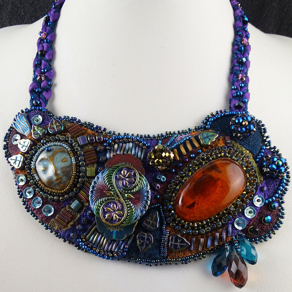 The Big Bang Necklace: Handmade / Hand-Embroidered