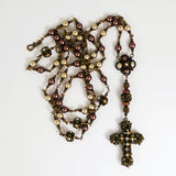 The Renaissance Rosary with Hand-Woven Cross & Accent Beads