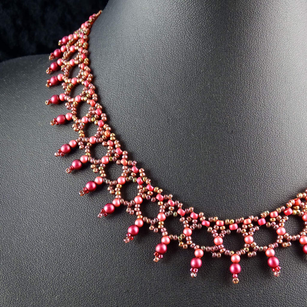 Cleopatra's Sunset Hand-Woven Collar