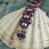 Berries n' Cream Bracelet (Hand Woven)