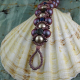 Berries n' Cream Bracelet (Hand Woven)
