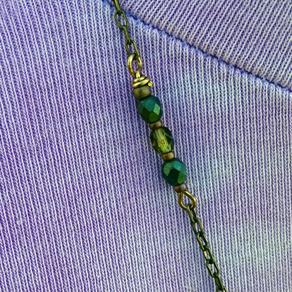 Mandala Amulet Necklace with Hand-Woven Pendant