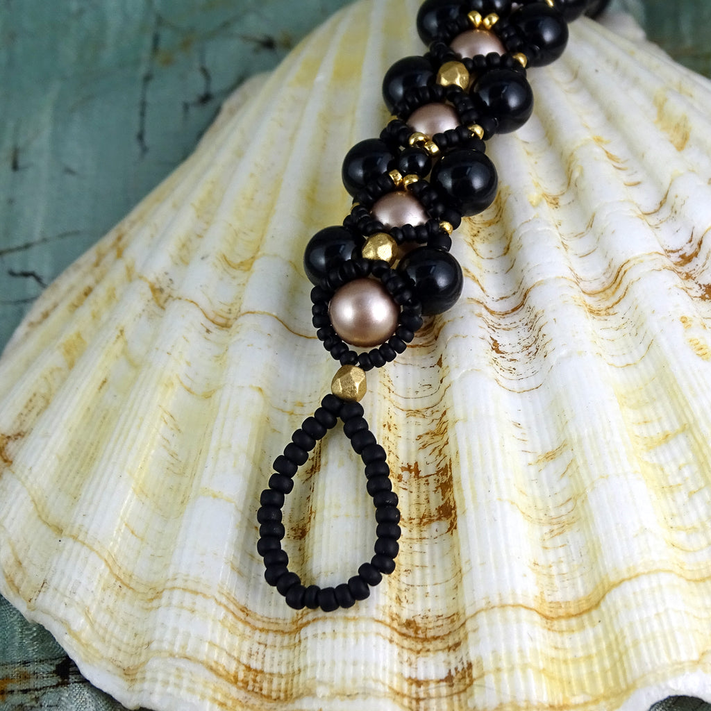 Black-Tie Affair Hand-Woven Bracelet