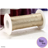 Italian Tubular Wire Mesh Ribbon - Gold (6mm)