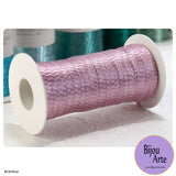 Italian Tubular Wire Mesh Ribbon - Pale Pink (6mm)