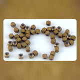 Galvanized Hematite Accent/Spacer Beads - Metallic Matte Light Bronze (50 pcs)