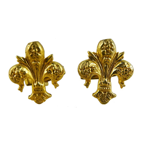 Made In Florence, Italy; Fleur de Lis Cufflinks