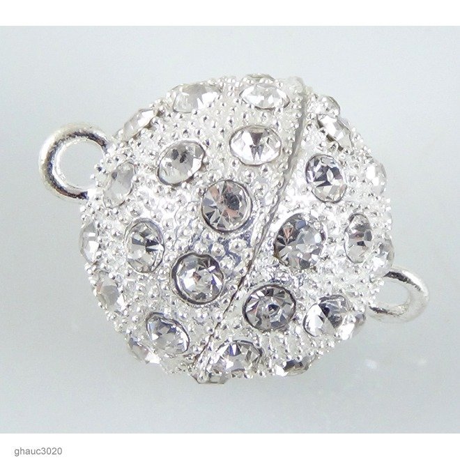 Heavy-Duty Magnetic Clasps: Silver-Plated