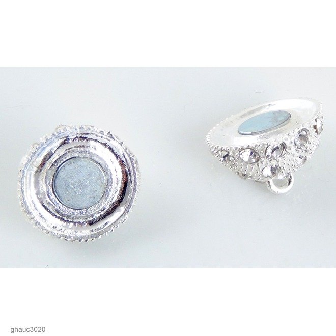Heavy-Duty Magnetic Clasps: Silver-Plated