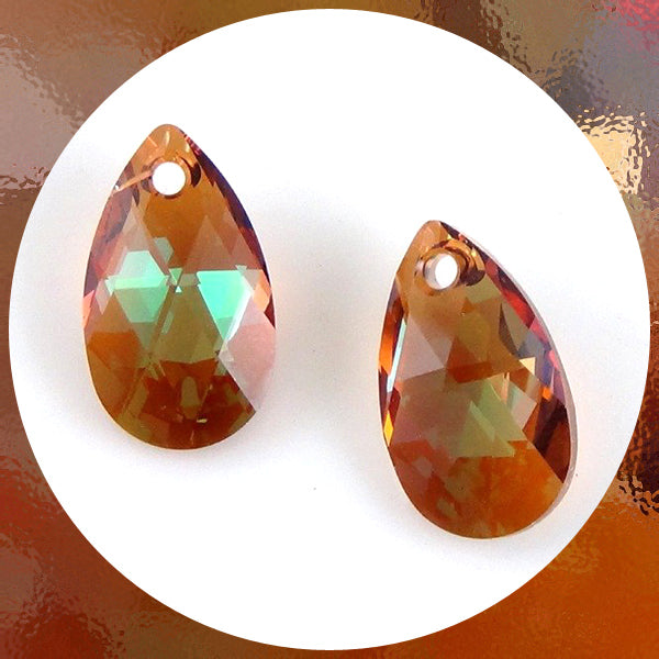 Swarovski Tear-Drop Crystals: Pack of 2