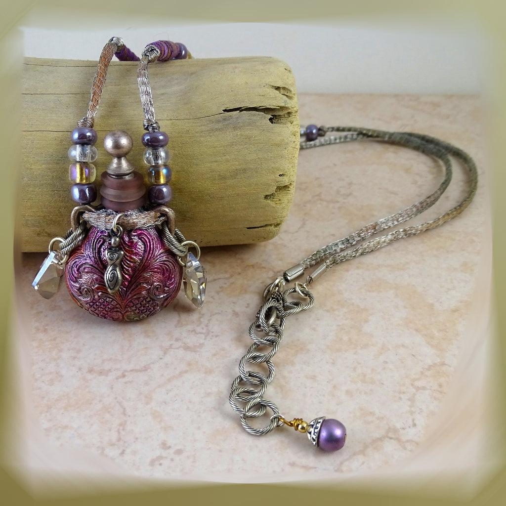 Violet Night "Tincture Vessel" Necklace