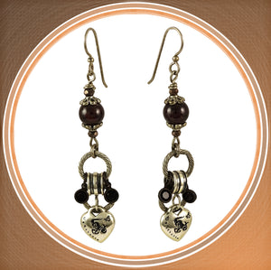 Capricorn Earrings With Sterling Silver Capricorn Charms