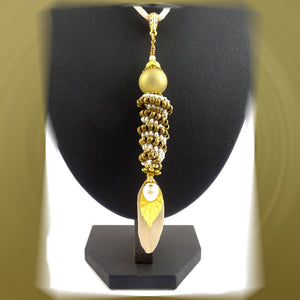 The Spiral Leaf Pendant Necklace