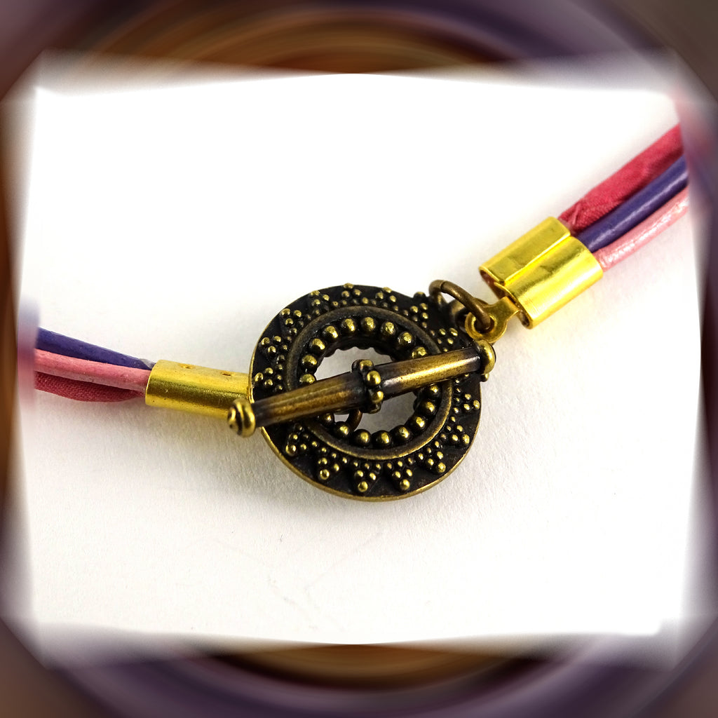 Pink Moon Halo Pendant Necklace