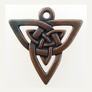 Copper Plated Pewter Charm: Celtic Knot