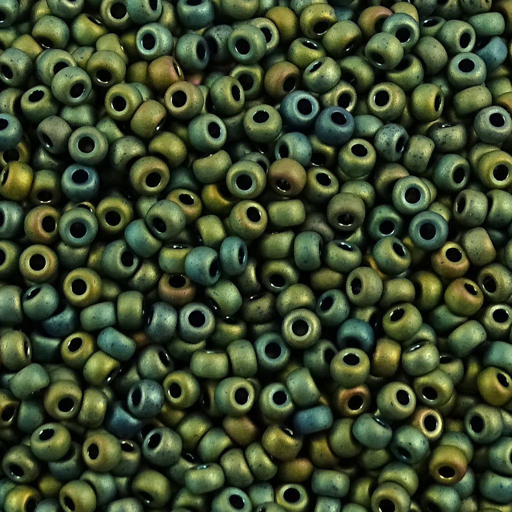 Miyuki Seed Bead 8/0: Metallic Matte Iris Patina (10 Grams)