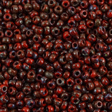 Miyuki Seed Bead 8/0: Opaque Picasso Red (10 Grams)