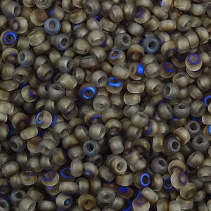 Miyuki Seed Bead 8/0: Matte "Czech Coating" Azuro-Grigio (10 Grams)