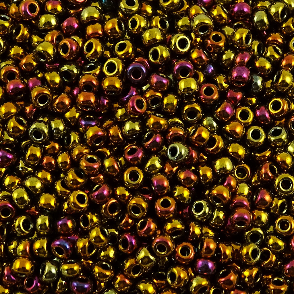 Miyuki Seed Bead 8/0: Metallic Gold Iris (10 Grams)