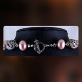 Necklace Featuring South-Sea Pearls and Cut Crystal Beads