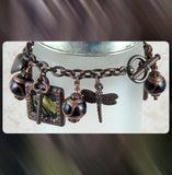 Antique Copper Charm Bracelet