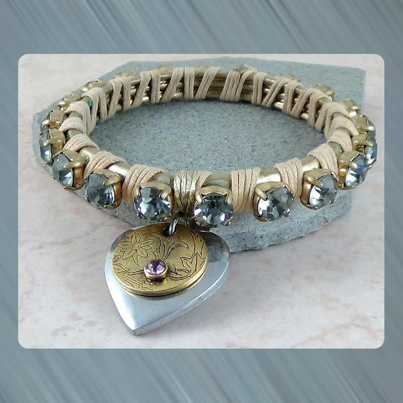 Boho Bling Wrapped Bangle