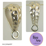 Jewelry Design Bail: Lead Free Silver-Plated Pewter