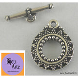 Silver-Plated Pewter Toggle Clasp (Lead Free)
