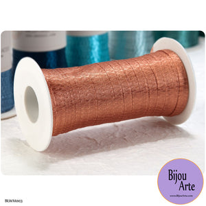 Italian Tubular Wire Mesh Ribbon - Copper (6mm)