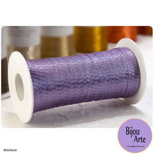 Italian Tubular Wire Mesh Ribbon - Lilac (6mm)