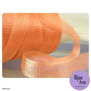 Italian Tubular Wire Mesh Ribbon - Copper (20mm)